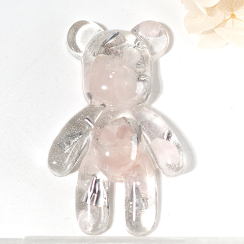 Teddy Bear Shape Orgonite | Rose Quartz | Heart Chakra