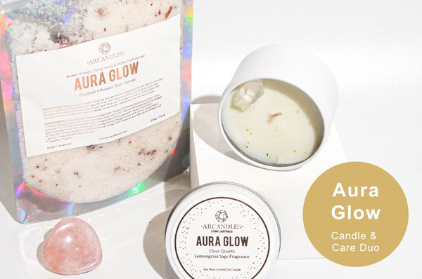 Aura Glow 身體護理與蠟燭套裝