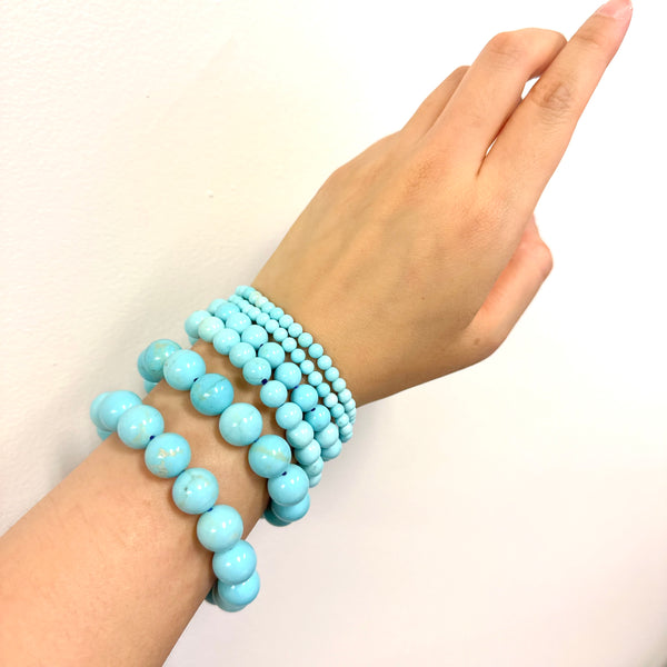 Blue Howlite Bracelet 12mm