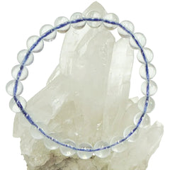 Aquamarine Beaded Bracelet 7mm