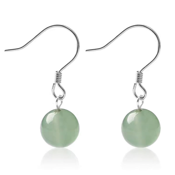 Green Aventurine Earring 925 Sterling Silver