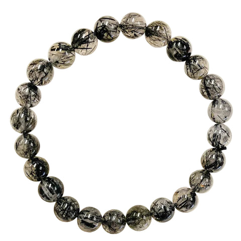 Black Rutile Quartz Bracelet