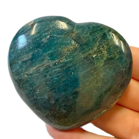 Blue Apatite Heart 1