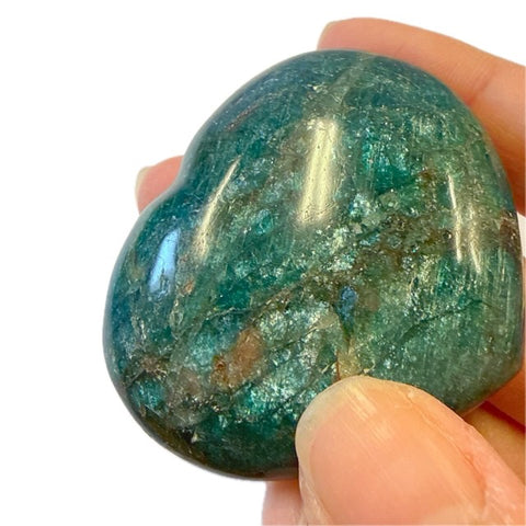 Blue Apatite Heart 3