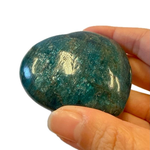Blue Apatite Heart 1