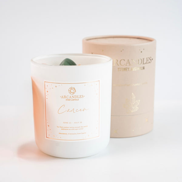 Cancer - Personalised Crystal Candle