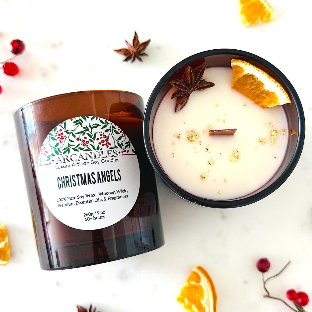 Christmas Angels Candle