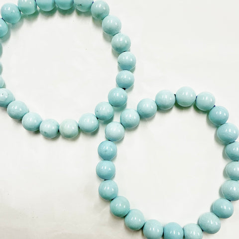 Blue Howlite Bracelet 8mm