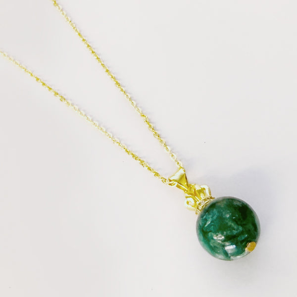 Emerald Green Lepidolite Necklace