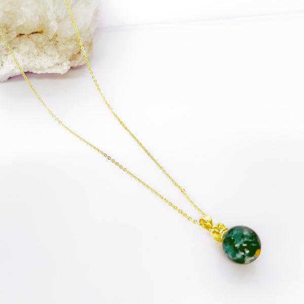 Emerald Green Lepidolite Necklace