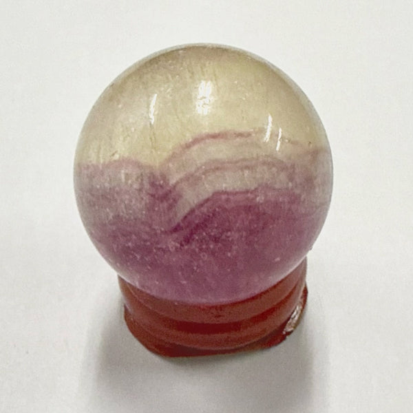 Fluorite Purple Yellow Sphere 3cm