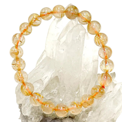 Golden Rutilated Quartz Bracelet
