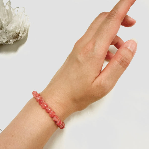 Rhodochrosite Bracelet 7mm