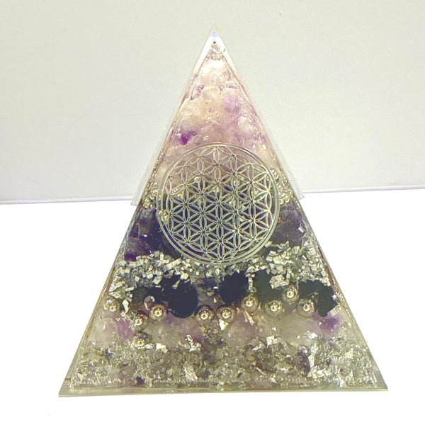 12cm Large Pyramid Orgonite - Silent Sanctuary