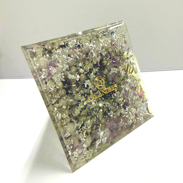 12cm Large Pyramid Orgonite - Silent Sanctuary