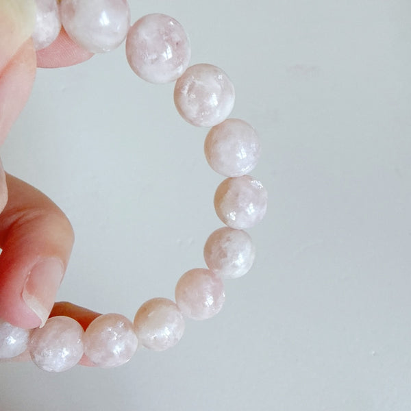 Pink Lepidolite Bracelet 10.5mm (Rare)