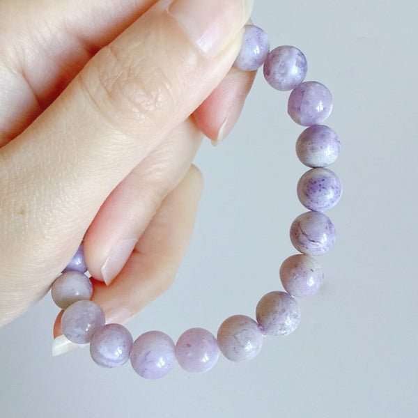 Violet Flame Opal Bracelet 8.5mm (Rare)
