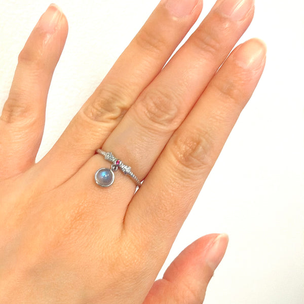 Labradorite Ring 925 Sterling Silver