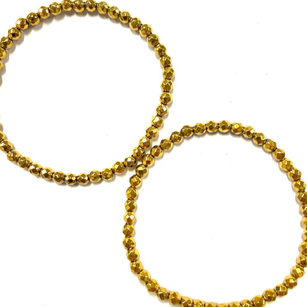 Pyrite Bracelet 4mm