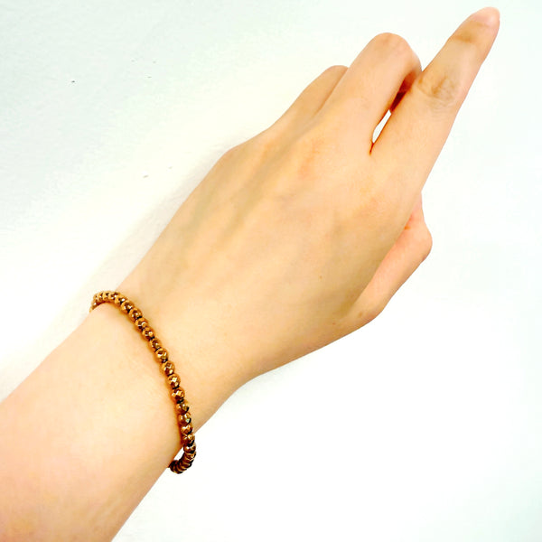 Pyrite Bracelet 4mm