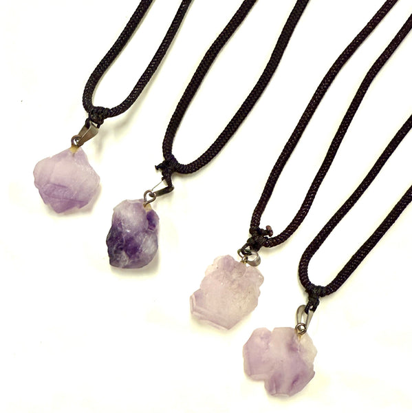 Amethyst Raw Stone Necklace