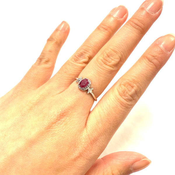 Ruby 925 Sterling Silver Ring
