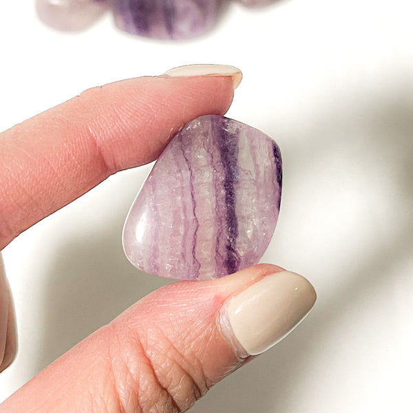 Fluorite Purple Tumbled Stone