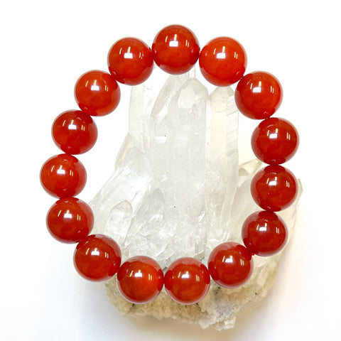 Red Agate Bracelet 14mm