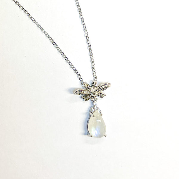 Moonstone Teardrop Necklace