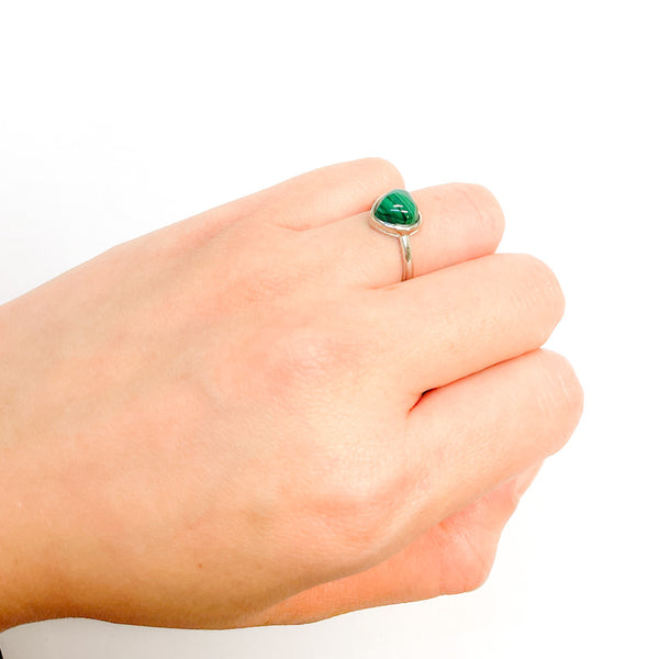 Malachite Heart Ring