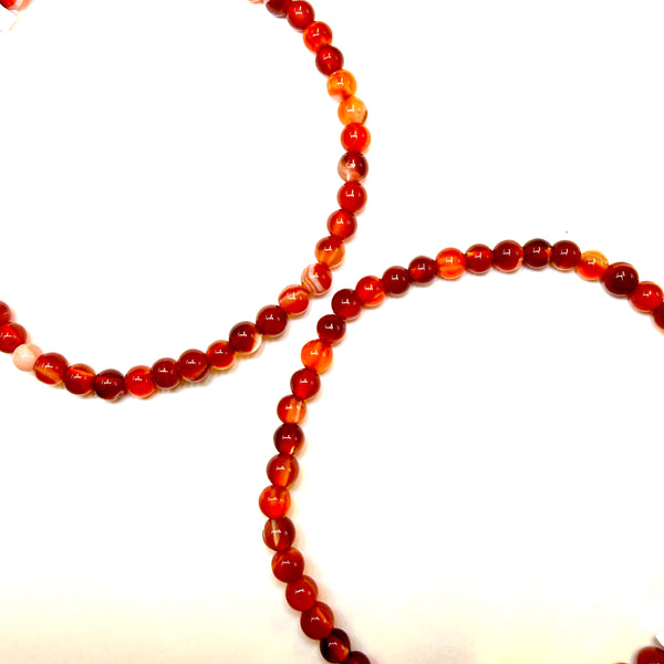 Carnelian Bracelet 4mm