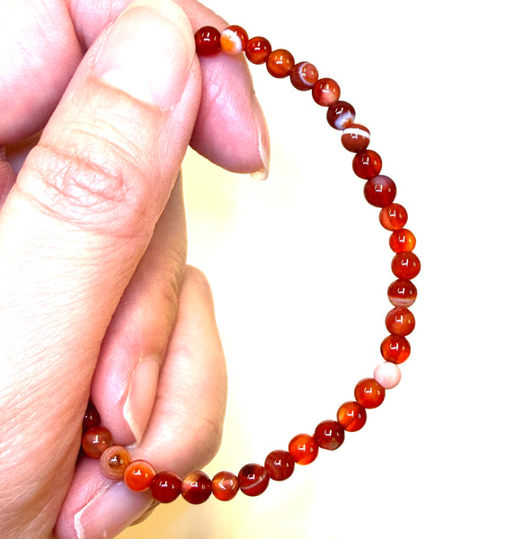 Carnelian Bracelet 4mm