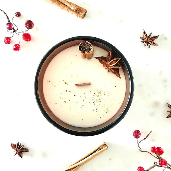 Santa's Gingerbread Candle