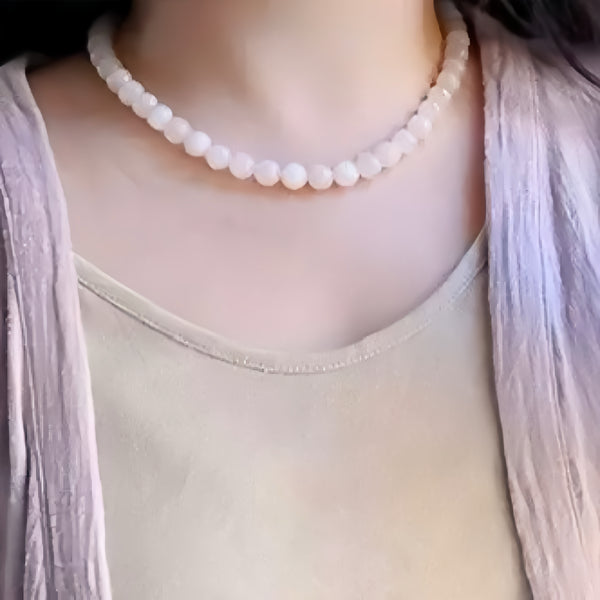 Pink Jade Necklace