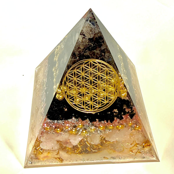12cm Pyramid Orgonite - The Guardian of the Heart