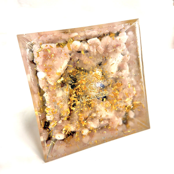 15cm Pyramid Orgonite - The Light of Abundance