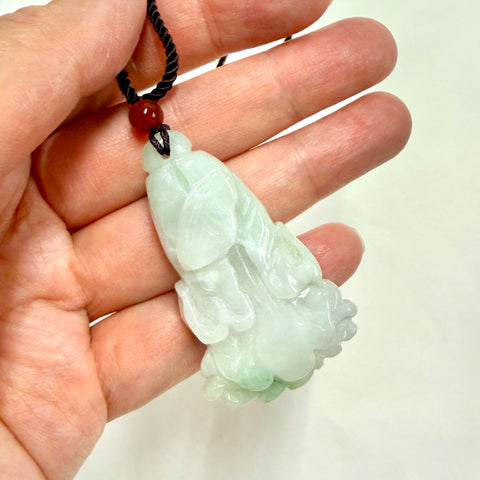 Jade Bok Choy Necklace