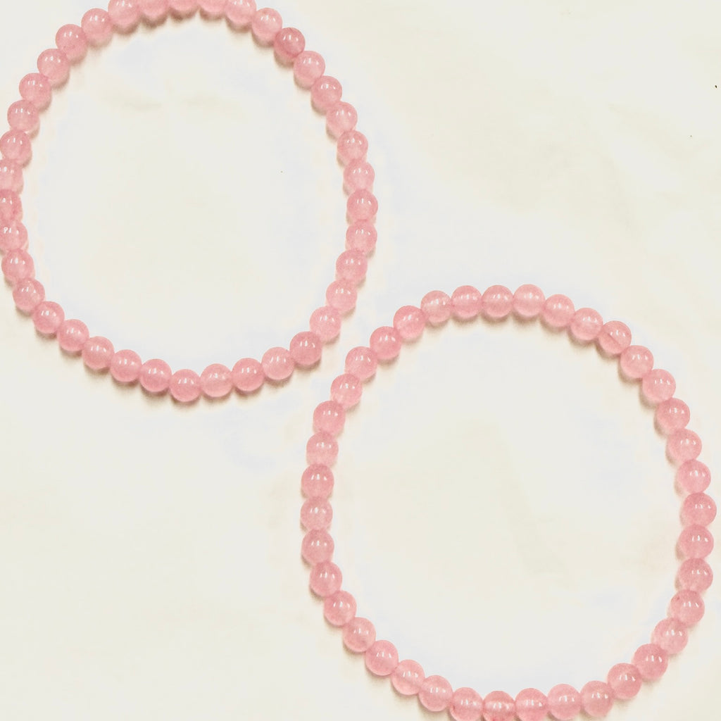 Pink Chalcedony Bracelet 4mm