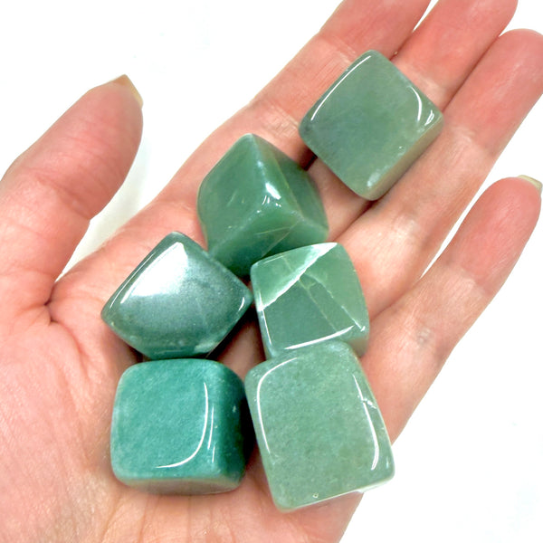 Green Aventurine Tumbled Stone Cube