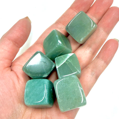 Green Aventurine Tumbled Stone Cube