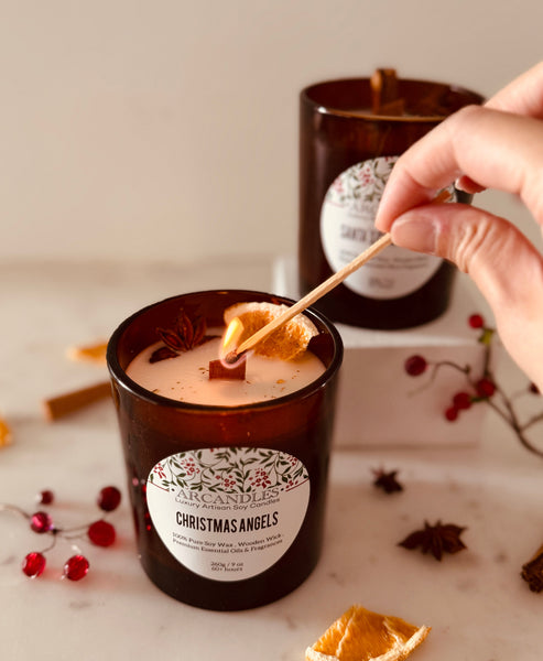 Christmas Angels Candle