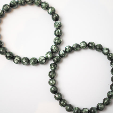 Seraphinite (Green Charoite) Bracelet