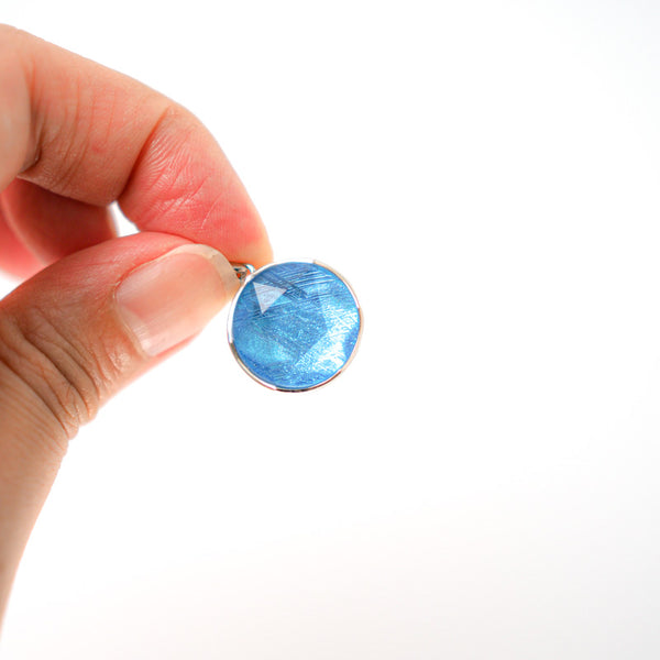 Meteorite Pendant - Star of David (Blue)