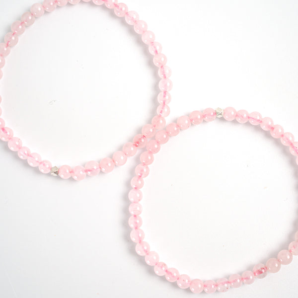 Rose Quartz Bracelet 4mm