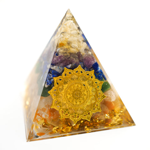 Pyramid Orgonite | Mixed Crystals