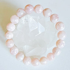 Pink Lepidolite Bracelet 10.5mm (Rare)
