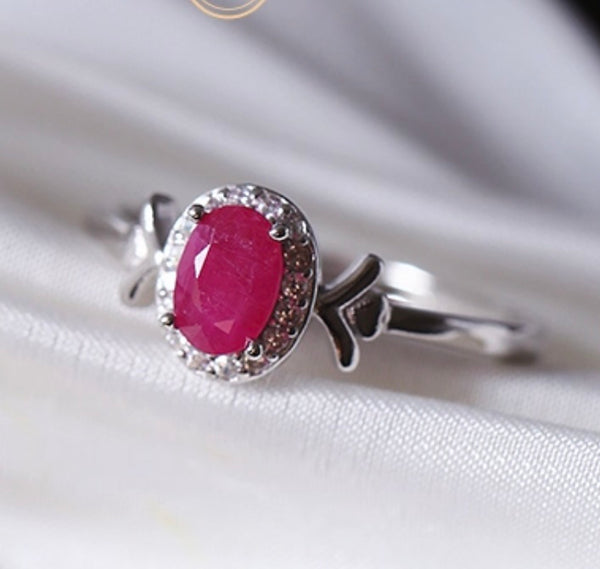 Ruby 925 Sterling Silver Ring
