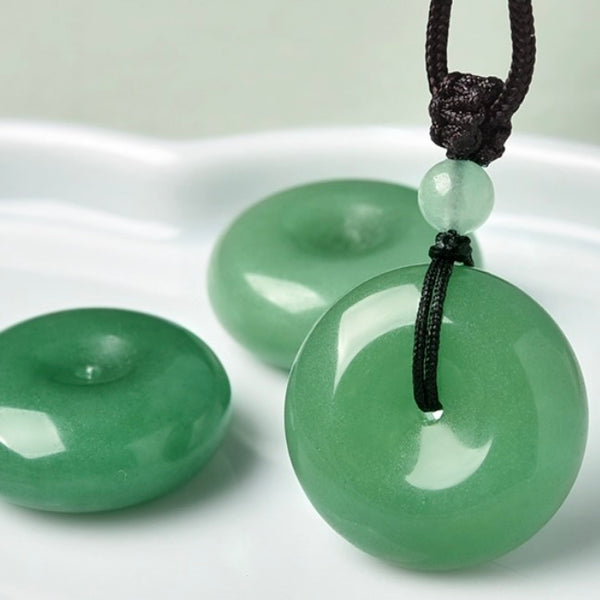 Green Aventurine Donut Necklace