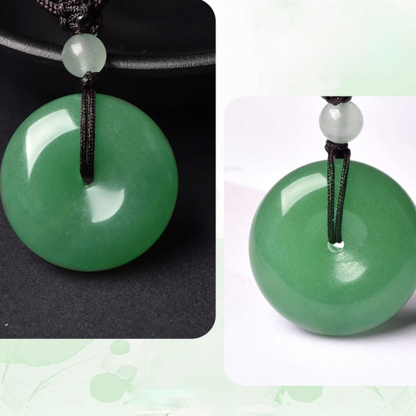 Green Aventurine Donut Necklace