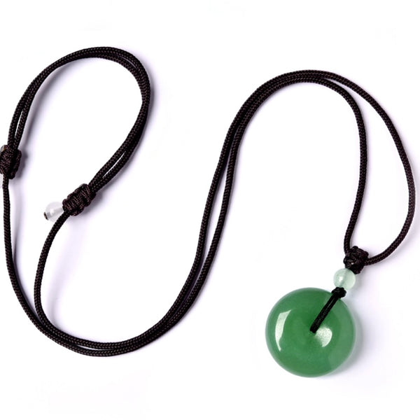 Green Aventurine Donut Necklace